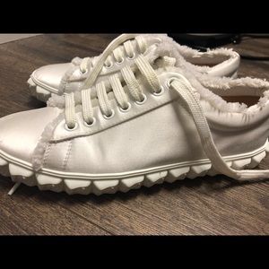 Authentic Stuart Weitzman white sneakers